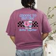 Choose To Include Special Education Teacher Autism Awareness Women's Comfort Colors T-Shirt Back Print Berry Choose To Include Special Education Teacher Autism Awareness Women's Comfort Colors T-Shirt Back Print Berry