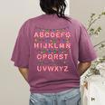 Christmas Alphabet Candy Cane Teachers Students Candy Cane For Men Women Kids Women's Comfort Colors T-Shirt Back Print Berry Christmas Alphabet Candy Cane Teachers Students Candy Cane For Men Women Kids Women's Comfort Colors T-Shirt Back Print Berry
