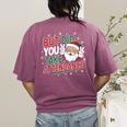 Christmas Teacher Surprise Did You Take Attendance Women's Comfort Colors T-Shirt Back Print Berry Christmas Teacher Surprise Did You Take Attendance Women's Comfort Colors T-Shirt Back Print Berry