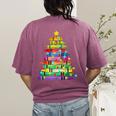 Christmas Tree Made Of Crayons School Teacher Life Student Women's Comfort Colors T-Shirt Back Print Berry Christmas Tree Made Of Crayons School Teacher Life Student Women's Comfort Colors T-Shirt Back Print Berry
