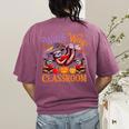 Way To Classroom Halloween Witch Three Cute Sloths Teacher Women's Comfort Colors T-Shirt Back Print Berry Way To Classroom Halloween Witch Three Cute Sloths Teacher Women's Comfort Colors T-Shirt Back Print Berry