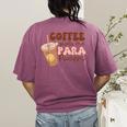 Coffee Gives Me Para Powers Parapro Teacher Squad Women's Comfort Colors T-Shirt Back Print Berry