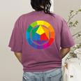Color Wheel Palette Shirt Artist Painter Art Teacher Tshirt Women's Comfort Colors T-Shirt Back Print Berry Color Wheel Palette Shirt Artist Painter Art Teacher Tshirt Women's Comfort Colors T-Shirt Back Print Berry