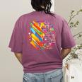 Colorful Brain Art Teacher Artist Painter Student Women's Comfort Colors T-Shirt Back Print Berry Colorful Brain Art Teacher Artist Painter Student Women's Comfort Colors T-Shirt Back Print Berry