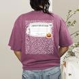 Composition Notebook Costume Adult Halloween For Teacher Women's Comfort Colors T-Shirt Back Print Berry Composition Notebook Costume Adult Halloween For Teacher Women's Comfort Colors T-Shirt Back Print Berry