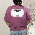 Composition Notebook Halloween Costume Teacher Student Women's Comfort Colors T-Shirt Back Print Berry Composition Notebook Halloween Costume Teacher Student Women's Comfort Colors T-Shirt Back Print Berry