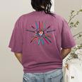 Cool Brush Heart Shape Art Teacher Paint For Artist Painter Women's Comfort Colors T-Shirt Back Print Berry Cool Brush Heart Shape Art Teacher Paint For Artist Painter Women's Comfort Colors T-Shirt Back Print Berry