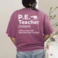 Cool PE Teacher Art For Men Women Physical Education Teacher Women's Comfort Colors T-Shirt Back Print Berry Cool PE Teacher Art For Men Women Physical Education Teacher Women's Comfort Colors T-Shirt Back Print Berry