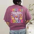 Cool Specials Teacher Specials Team Specials Squad Women's Comfort Colors T-Shirt Back Print Berry Cool Specials Teacher Specials Team Specials Squad Women's Comfort Colors T-Shirt Back Print Berry
