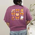 Coquette Bow Teacher Thanksgiving Fall Autumn Girls Women Women's Comfort Colors T-Shirt Back Print Berry Coquette Bow Teacher Thanksgiving Fall Autumn Girls Women Women's Comfort Colors T-Shirt Back Print Berry