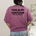 THIS IS MY COSTUME Eraser Teacher Halloween Costume Women's Comfort Colors T-Shirt Back Print Berry THIS IS MY COSTUME Eraser Teacher Halloween Costume Women's Comfort Colors T-Shirt Back Print Berry