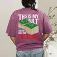 Couldn't Take The Pressure Geology Earth Science Teacher Women's Comfort Colors T-Shirt Back Print Berry