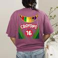 Crayon Box Fun Teacher Student Crayon Squad Halloween 2023 Women's Comfort Colors T-Shirt Back Print Berry Crayon Box Fun Teacher Student Crayon Squad Halloween 2023 Women's Comfort Colors T-Shirt Back Print Berry
