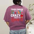 Crazy Teacher Men Women School Teachers Women's Comfort Colors T-Shirt Back Print Berry