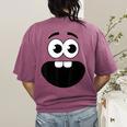 Creepy Carrots Face Teacher Halloween Costume Matching Women's Comfort Colors T-Shirt Back Print Berry Creepy Carrots Face Teacher Halloween Costume Matching Women's Comfort Colors T-Shirt Back Print Berry