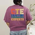 CTE Teacher Education Career Technical Women's Comfort Colors T-Shirt Back Print Berry CTE Teacher Education Career Technical Women's Comfort Colors T-Shirt Back Print Berry
