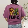 Cute Camo Pre K Back To School Teacher Kid Preschool Women's Comfort Colors T-Shirt Back Print Berry