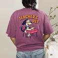 Cute Elementary School Student Dog Teacher's Pet Women's Comfort Colors T-Shirt Back Print Berry Cute Elementary School Student Dog Teacher's Pet Women's Comfort Colors T-Shirt Back Print Berry