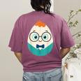 Cute Good Egg Teacher Halloween Costume Food Group Women's Comfort Colors T-Shirt Back Print Berry