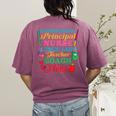 Cute Principal Nurse Lunch Lady Teacher Coach Homeschool Mom Women's Comfort Colors T-Shirt Back Print Berry