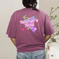 Cute Teacher's Aide Shirt 80's 90's Back To School For Men Women Women's Comfort Colors T-Shirt Back Print Berry