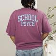 Cute Wildflower School Psych Teacher School Psychologist Women's Comfort Colors T-Shirt Back Print Berry Cute Wildflower School Psych Teacher School Psychologist Women's Comfort Colors T-Shirt Back Print Berry