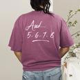 Dance Teacher Appreciation Idea Instructor Tee T-Shirt Women's Comfort Colors T-Shirt Back Print Berry