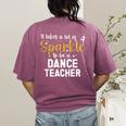 To Be A Dance Teacher Dance Instructor Dancing Teacher Women's Comfort Colors T-Shirt Back Print Berry