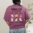 Daycare Preschool Infant Teacher Thing I Do In The Classroom Women's Comfort Colors T-Shirt Back Print Berry Daycare Preschool Infant Teacher Thing I Do In The Classroom Women's Comfort Colors T-Shirt Back Print Berry