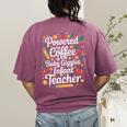 Daycare Provider Infant Teacher Quotes Toddler Teaching Women's Comfort Colors T-Shirt Back Print Berry
