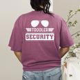 Daycare Provider Toddler Security Childcare Worker Teacher For Men Women Kids Women's Comfort Colors T-Shirt Back Print Berry