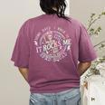 Some Days I Rock It Some Days It Rocks Me Teacher Sped Squad Women's Comfort Colors T-Shirt Back Print Berry
