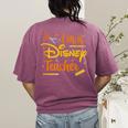 Disney Back To School I'm A Disney Teacher Crafty Logo Women's Comfort Colors T-Shirt Back Print Berry Disney Back To School I'm A Disney Teacher Crafty Logo Women's Comfort Colors T-Shirt Back Print Berry
