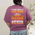 I Don't Need a Costume I'm a Pe Teacher Retro Halloween Women's Comfort Colors T-Shirt Back Print Berry I Don't Need a Costume I'm a Pe Teacher Retro Halloween Women's Comfort Colors T-Shirt Back Print Berry