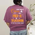 I Don't Need A Costume I'm A Pre-K Teacher Halloween Men Women Women's Comfort Colors T-Shirt Back Print Berry
