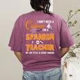 I Don't Need A Costume I'm A Spanish Teacher Halloween Men Women Women's Comfort Colors T-Shirt Back Print Berry I Don't Need A Costume I'm A Spanish Teacher Halloween Men Women Women's Comfort Colors T-Shirt Back Print Berry