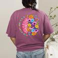 Dyslexia Different Perspective Reading Brain Floral Teacher Women's Comfort Colors T-Shirt Back Print Berry Dyslexia Different Perspective Reading Brain Floral Teacher Women's Comfort Colors T-Shirt Back Print Berry
