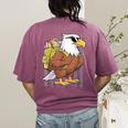 Eagle First Day Of School Teacher Back To School Eagle Women's Comfort Colors T-Shirt Back Print Berry