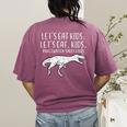 Lets Eat Kids Punctuation Saves Lives Dino Teacher Men Women's Comfort Colors T-Shirt Back Print Berry Lets Eat Kids Punctuation Saves Lives Dino Teacher Men Women's Comfort Colors T-Shirt Back Print Berry