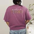 Ed Teacher Leopard Appreciation For Women For Work Women's Comfort Colors T-Shirt Back Print Berry