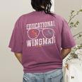 Educational Wingman Assisting Teacher Teaching Assistant Women's Comfort Colors T-Shirt Back Print Berry Educational Wingman Assisting Teacher Teaching Assistant Women's Comfort Colors T-Shirt Back Print Berry
