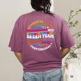 Educators Special Ed Teacher Special Education Dream Team Women's Comfort Colors T-Shirt Back Print Berry