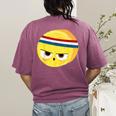 The Eggcellent Athlete Good Egg Teacher Halloween Food Group Women's Comfort Colors T-Shirt Back Print Berry