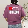 El Professor Money Costume Profesor Glasses Men Teacher Gift Women's Comfort Colors T-Shirt Back Print Berry