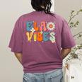 English Teacher Ela Vibes Teacher Kids First Day Of School Women's Comfort Colors T-Shirt Back Print Berry