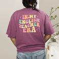 In My English Teacher Era Retro Back To School Literature Men Women Women's Comfort Colors T-Shirt Back Print Berry