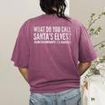 English Teacher About Grammar And Christmas Women's Comfort Colors T-Shirt Back Print Berry