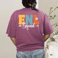 ENL Squad Back To School Teachers Students ENL Crew Men Women Girls Kids Women's Comfort Colors T-Shirt Back Print Berry ENL Squad Back To School Teachers Students ENL Crew Men Women Girls Kids Women's Comfort Colors T-Shirt Back Print Berry