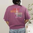 Equality Inclusion Diversity Equity Love Never Fails Teacher Women's Comfort Colors T-Shirt Back Print Berry Equality Inclusion Diversity Equity Love Never Fails Teacher Women's Comfort Colors T-Shirt Back Print Berry