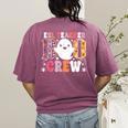 ESL Teacher Boo Crew Halloween Costume Women's Comfort Colors T-Shirt Back Print Berry